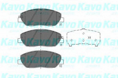 KAVO PARTS kbp3023 -  Комплект тормозных колодок, дисковый тормоз